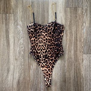 Velvet cheetah one piece from MISS LOLA